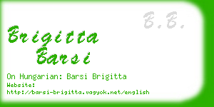 brigitta barsi business card